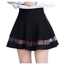 Black A Line Skirt Mini Brawdress Fashion Women Cute Mini A Line Skirt Mesh Splice Pleated Hem 9 65 Liked On Polyvore Featuring Skirts Fashion Womens Skirt Short Summer Skirts