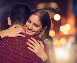 Premium Photo | Kiss love and night with couple in city together for  bonding dating or romantic relationship Happy hug or street with man and  woman embracing outdoor in urban town for