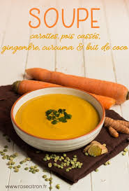 Soupe Pois Casses Carottes Lait De Coco Gingembre Curcuma Rose Citron Soupe Aux Pois Casses Pois Casses Recette Soupe