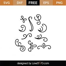 You can apply a script from anywhere on the web to your pen. Free Swashes And Swirls Svg Cut File Lovesvg Com