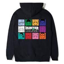 hypland hxh color character hoodie black in 2020 black hoodie hoodies hunter x hunter