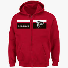 Details About Atlanta Falcons Full Zip Touchback Hoodie 3xl Red Coolest Logo Majestic Nfl