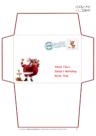 Here you will find a free printable letter and envelope, with easy to make instructions. Santa Letter Envelope Template Tablon