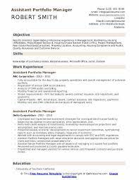 Portfolio managers are primarily responsible for creating and managing investment allocations for private clients. Assistant Portfolio Manager Resume Samples Qwikresume