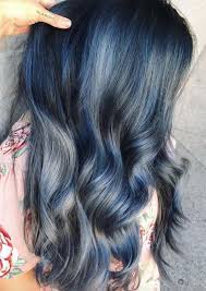 53 Coolest Winter Hair Colors To Embrace In 2021 Denim Blue Hair Winter Hair Color Denim Hair