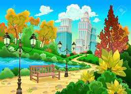 Maybe you would like to learn more about one of these? Urban Scenery In A Natural Garden Cartoon Vector Illustration Royalty Free Cliparts Vectors And Stock Illustration Image 41078664