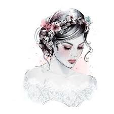 6 Easy Diy Floral Crown Hairstyles Liked On Polyvore Featuring Backgrounds Drawings People Women And Filler Diy Floral Crown Girl Sketch Crown Hairstyles