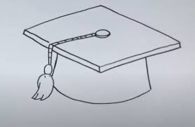This textbook cake with grad hat and diploma is such a clever way to send your grad off to college! How To Draw A Graduation Cap Easy Step By Step Drawing Tutorial