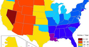 Average Annual Precipitation By Us State Precipitation Weather Records Usa States