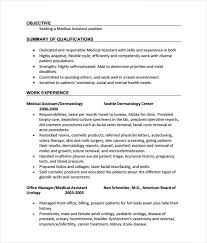 5 medical assistant resume templates doc pdf free. Free 6 Medical Assistant Resume Templates In Pdf
