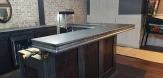 zinc countertops custom metal home