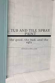 Can you use spray paint on bathtub. Welp We Did It Tub And Tile Spray Paint Avenue Laurel