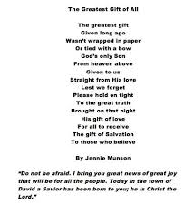 The Greatest Gift A Christmas Poem Christmas Poems Christian Christmas Verses Christmas Poems