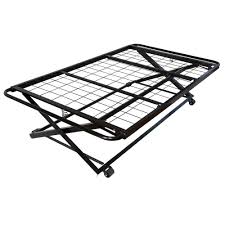 Bright pop yellow metal twin daybed with trundle. Reviews For Signature Home Black Twin Size Metal Pop Up Trundle Bed 3 93b The Home Depot