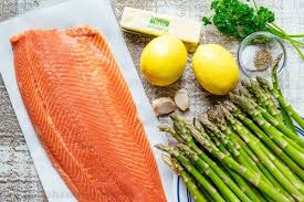 One Pan Salmon And Asparagus With Garlic Herb Butter Natashaskitchen Com