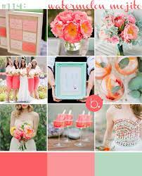 Photo by black bird tale, floral design by signature floral design; Watermelon Mint Contemporary Wedding Inspiration