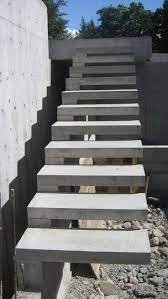 Exterior Concrete Cantilevered Stair Frontal Overview Concrete Stairs Concrete Staircase Stairs Architecture