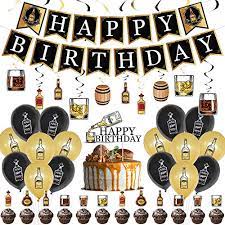 A variety of beer themed gifts for your guy who enjoys beer. Whiskey Birthday Decorations Beer Mug Whiskey Birthday Party Supplies Whiskey Birthday Party Decorations Banner Spiral Decorations Balloons Cake Top Hat For Cheers And Beers Themed Birthday Party Pricepulse