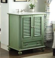 Buy bathroom vanities and get the best deals at the lowest prices on ebay! 30 Inch Bathroom Vanity Cottage Coastal Beach Style Vintage Green Color 30 Wx22 Dx36 H Chf1087g
