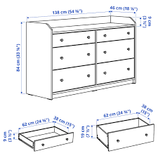 Get white 6 drawer dresser at alibaba.com and add style and function to a bedroom. Hauga 6 Drawer Dresser White 543 8x331 8 138x84 Cm Ikea