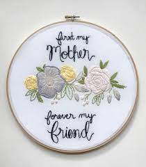 Diy embroidery flowers embroidery stitches tutorial embroidery flowers pattern simple embroidery silk ribbon embroidery embroidery hoop art hand embroidery designs crewel embroidery cross stitch embroidery. Forever My Friend Embroidery Hoop Free Mother S Day Card Kimart Designs Embroidery Patterns Sewing Embroidery Designs Hand Embroidery Designs