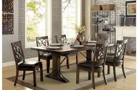 Paulina Rustic Walnut Rectangular Dining Room Set From Furniture Of America Coleman Furniture Traditional Dining Tables Industrial Dining Table Dining Table