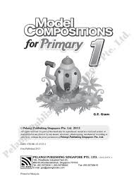 Black And White Primary Composition Book Model Compositions For Primary 1 Primary Composition Digital Publishing