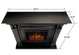 Made of solid new zealand pine wood, it also includes our kinguard performance finish. 48 Ashley Black Electric Fireplace