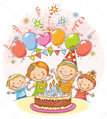 Birthday Images For Kids Download Download Happy Kids At The Birthday Party Stock Illustration Birthday Party Clipart Birthday Illustration Happy Kids