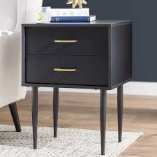 Mercer41 Winningham 2 Drawer Nightstand Reviews Wayfair In 2020 Drawer Nightstand End Tables With Storage Nightstand