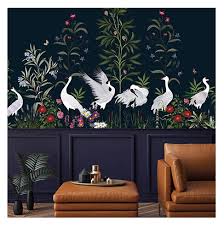 la parade des oiseaux mllemounspaper decoration murale decoration mur peinture murale chambre