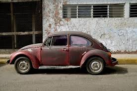 Image result for Bordeaux Red 1950 Beetle
