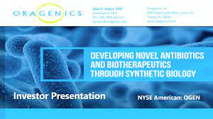 Food and drug administration is giving it support. Investor Presentation Video October 2019 Oragenics Inc Ogen