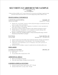As mentioned on the security officer resume sample page, this industry groups most workers into four different categories. Security Guard Resume Templates At Allbusinesstemplates Com