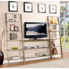 Riverside Lean Living Leaning Entertainment Center Using A Ladder Type Design The Riverside Lean Living Leaning Entertainment Center P Bookshelves With Tv Riverside Furniture Tv Stand Shelves Floating bookshelf made for a family in lexington, ma. pinterest