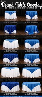 Round Table Overlay Sizing Combinations Wedding Table Settings Diy Table Overlays Wedding Table Settings