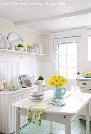 Farmhouse Kitchen Dressed For Spring Town Country Living Yellow Kitchen Decor Spring Kitchen Decor Farmhouse Kitchen Decor