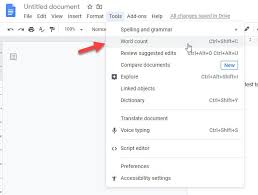After writing a considerable amount of words within the document, you can have the count checked from the tools tab on top of the screen. How To Always Display Word Count In Google Docs
