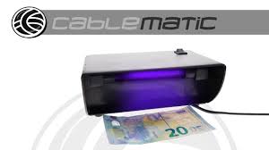 No detecta los billetes nuevos, es necesario hacer una actualización de la máquina. Detector De Billetes Falsos Uv Con 1 Tubo De 4w 175x115x75mm Cablematic