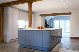 This is a suitable example. Stunning Open Plan Light Grey And Dusk Grey Kitchen Modern Kitchen Cornwall By Kettle Co Kitchens Houzz