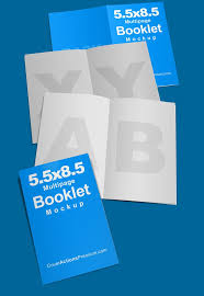5 5 X 8 5 Open Brochure Mockup Template Cover Actions Premium Mockup Psd Template Brochure Mockup Template Brochures Mockups