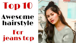 They are a nice accessory for your hair which has a retro fashion vibe to them. Top 10 Awesome Hairstyle For Jeans Top Latest Hairstyle Hairstyle Girls Hair Style Youtube