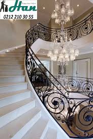 Ferforje Ozel Tasarim Merdiven Korkulugu Wrought Iron Special Design Stairs Railing Antre Dekorasyonu Merdivenler Mimarlik Ofisi