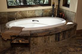 Make your bathroom the cleanest — and tidiest — room in the house with these easy and genius 24 smart storage ideas to make the most of a small bathroom. Water Tower Inspired Home Master Bath Suite Soaking Tub Rustic Bathroom Other By Western Design International Houzz Nz
