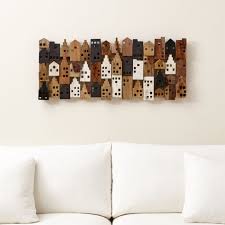 Village Rectangular Wall Art Wall Decor Design Wall Art Diy Easy Wall Decor Living Room