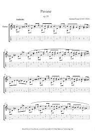 Faure Pavane Op 50 Sheet Music For Guitar Sheet Music Music Learn Guitar
