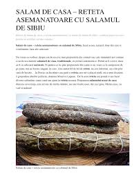 Salam natural, fara conservanti crud uscat. Salam Casa