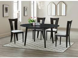 Ensemble Table 4 Chaises Tiffany Hetre Massif Wenge