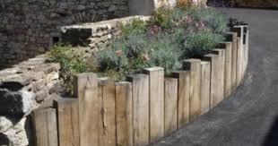 Traverses En Chene Paysageres Bordure Jardin Bois Amenagement Jardin Paysagiste