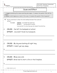 Reading Worksheeets Cause And Effect Worksheets Cause And Effect Reading Comprehension Worksheets